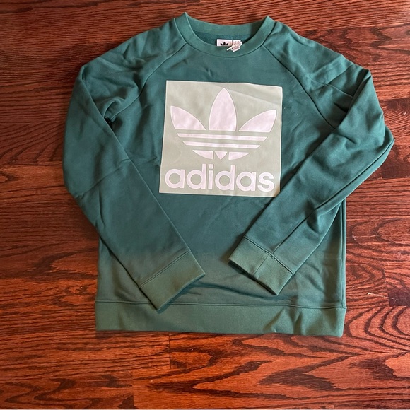 Adidas Green Logo Sweatshirt - Picture 3 of 7
